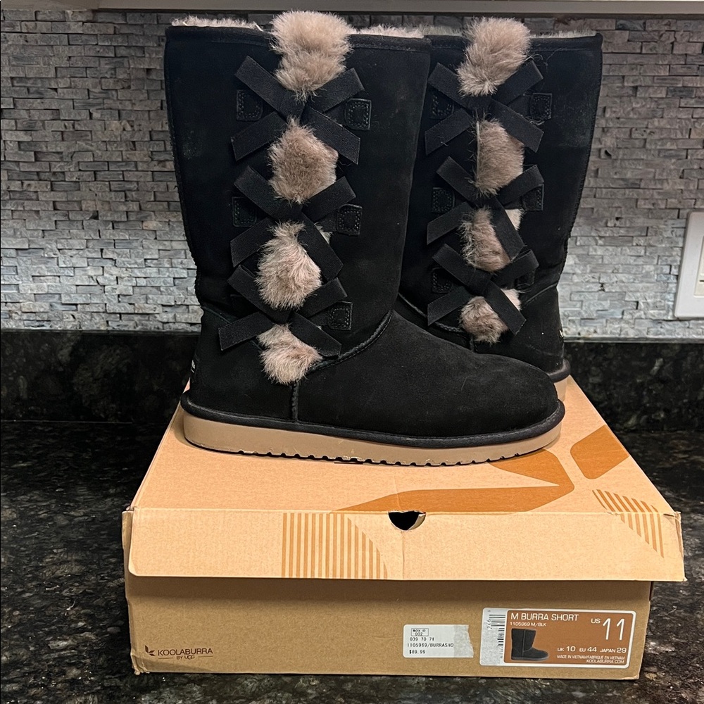 Koolaburra by UGG Black and Gray Winter Boots
